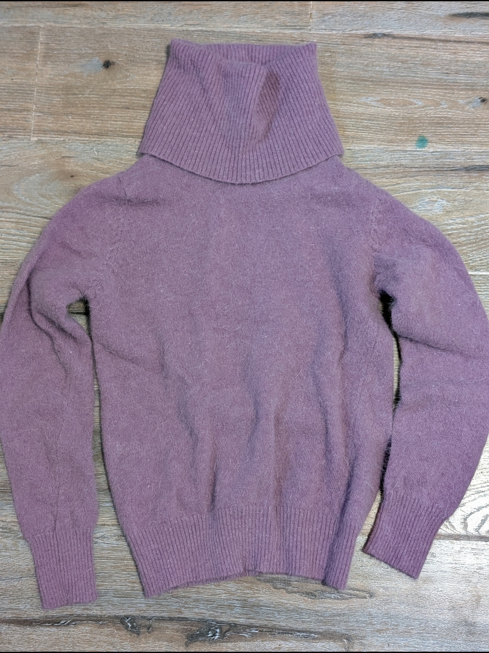 Soft Dusty Mauve Turtleneck Sweater — Cozy Knit